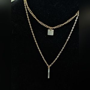 Two layer cute simple necklace